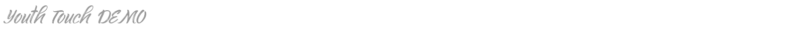 Youth Touch font preview